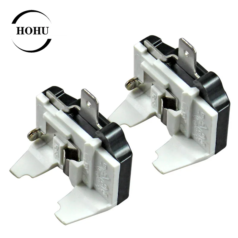 2Pcs Refrigerator Thermal Overload Protector R600 125W Compressor Replacement