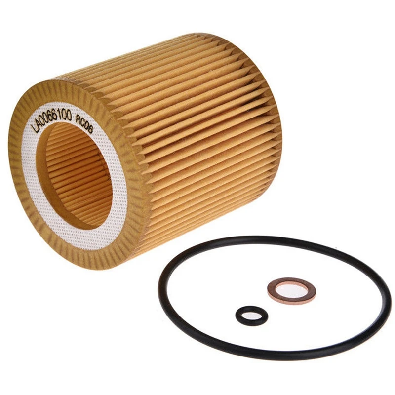 Engine Oil Filter Hu816X for Bmw E60 E82 E88 with Set of 3 Engine Oil Filtrate and O-Ring for BMW Mini Cooper