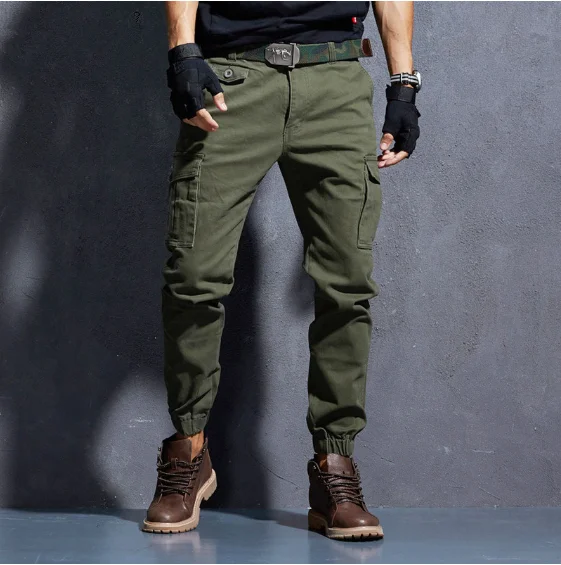 2020 del Carico degli uomini di Pantaloni di Grandi Dimensioni Flessibile Tattico Pantaloni Stile Harem Pantaloni Militari Pantaloni Hip Hop Streetwear Jogging Pantaloni Della Tuta