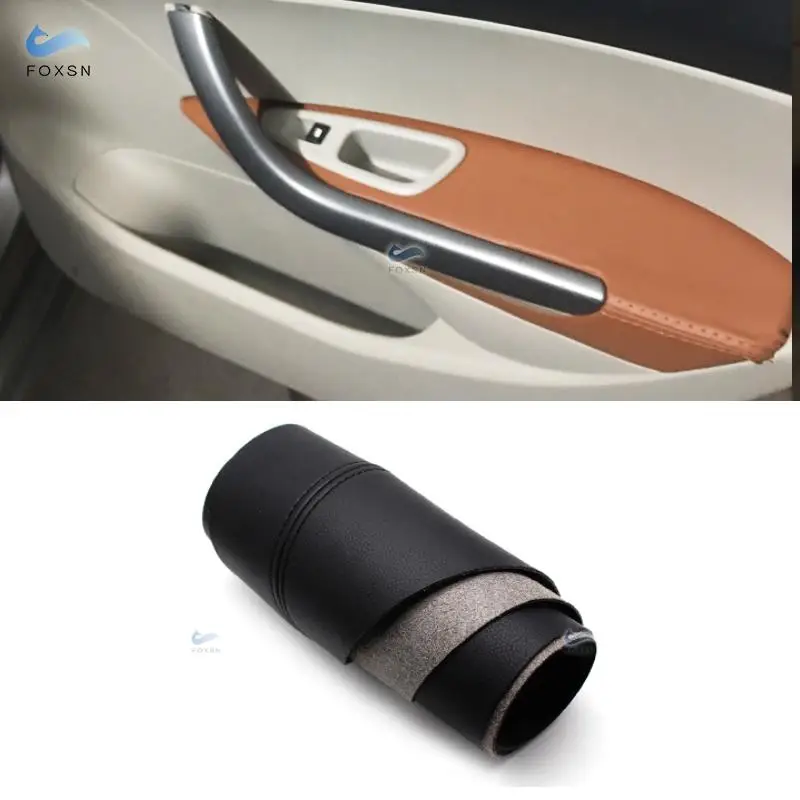 

For Peugeot 408 2010 2011 2012 2013 Microfiber Leather Car Door Handle Panel Armrest Protective Cover Trim