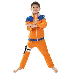 Calssic Anime Cosplay  Children Cosplay Costumes juvenile Uzumaki Narut kids  European size Free Shipping