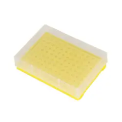 Soporte para tubos centrífugos de plástico, 96 enchufes, con tapa transparente, soporte para tubos centrífugos de 0,2 ML, suministros de laboratorio, 1 ud.