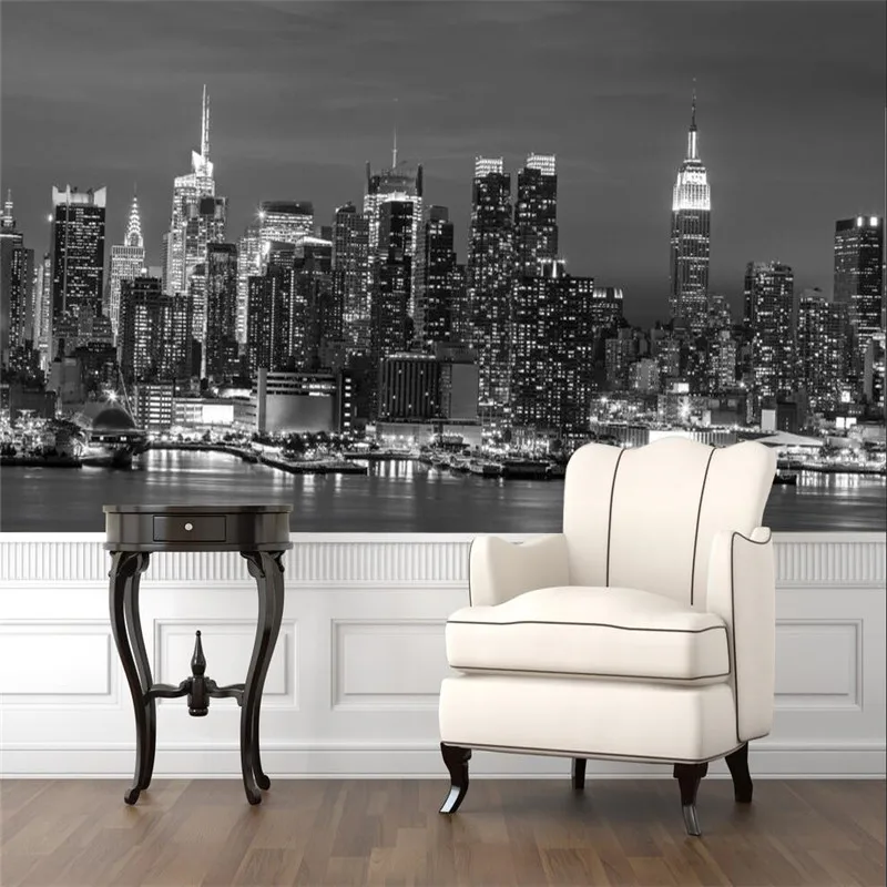 3D wallpaper for wall 3D Mural New York Landscape photo Wallpaper Wall Mural Large living room bedroom backdrop painting