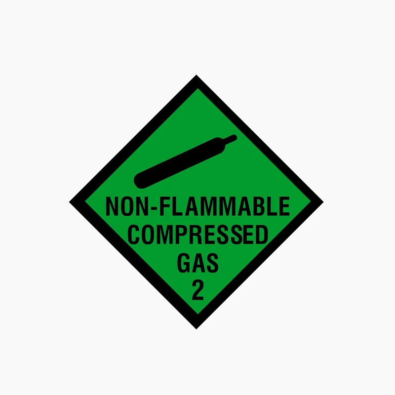 Aliauto Warning Car Sticker NON FLAMMABLE COMPRESSED GAS Waterproof Reflective Decal PVC for BMW Mercedes Mazda,10cm*10cm