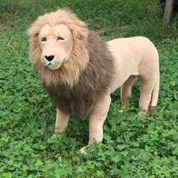 high simulation large animal plush toy standing tiger lion leopard birthday gift teaching photography props home showroom deco