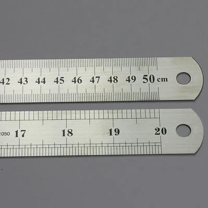 Stainless steel ruler 30cm ruler Steel Ruler 1 m 15 / 20 / 30 / 50cm thick steel plate ruler 60cm