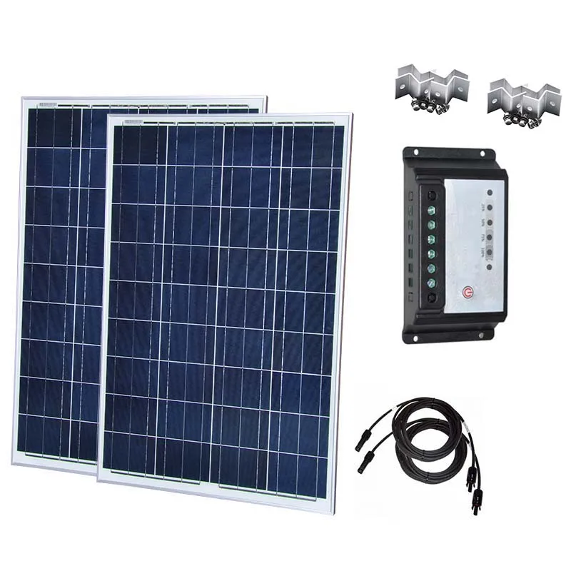 Sola Panel  Kit 100w 200W 300W Solar Plate 300W  Solar Charge Controller 12v/24v 20A Solar Battery Charger Car Caravan Light Rv