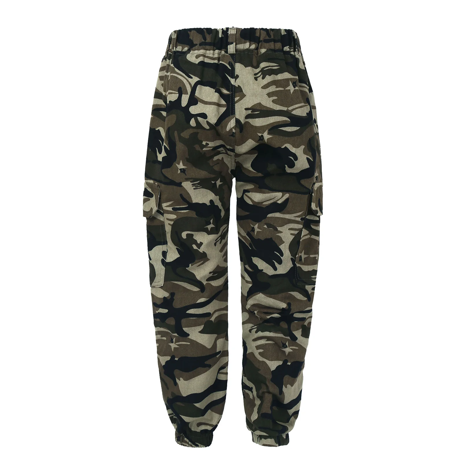 Oyolan 2021 Children Boys Cotton Sport Pants Casual Camouflage Printed Teenage Girls Cargo Pants Kids Trousers Military Pants