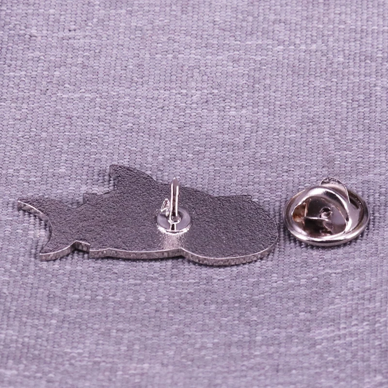 Fishbowl Fish Animal enamel pin Cute Goldfish and shark brooch