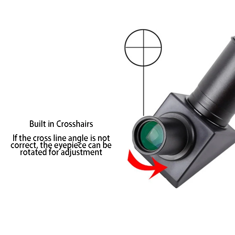 Angeleyes 6X30 90 Degree Metal Finder Scope with Crosshair Viewfinder for Astronomical Telescope Finder Scope