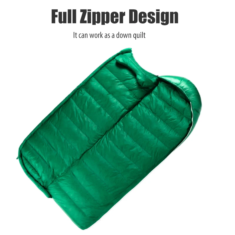 Black Ice E-series Ultra Warm Envelope 90% Gray Goose Down Sleeping Bag 700FP Camping Hiking Backpacking E400 E700 E1000 E1300