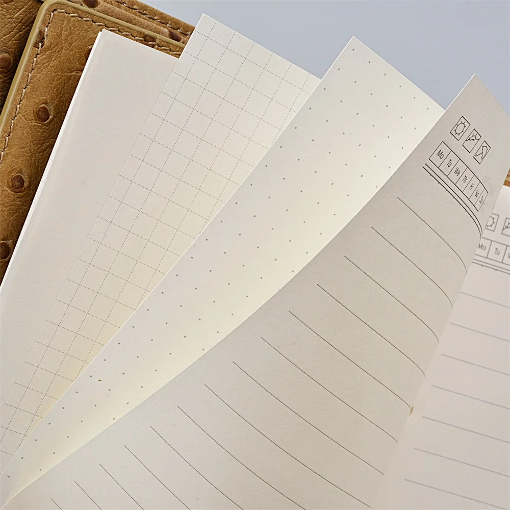 Loose-leaf Notebook Inner Books 48 Sheets 96 Pages Notebook Replace Accessories Blank /lined /graph