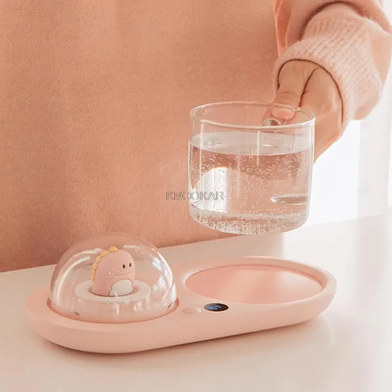 

20W Cup Heater Cup Warmer Mug Heating Coaster 3 Gear Smart Thermostatic Heating Pad Coffee Milk Tea with Aromatherapy Function