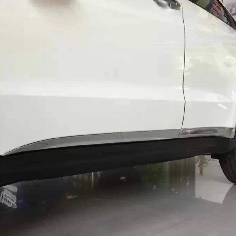 

Для Honda HRV HR-V 2017 2018 2019 Auto Side Door Body Sequin Trims strip Frame Cover ABS Chrome Stickers Car-Styling accessories