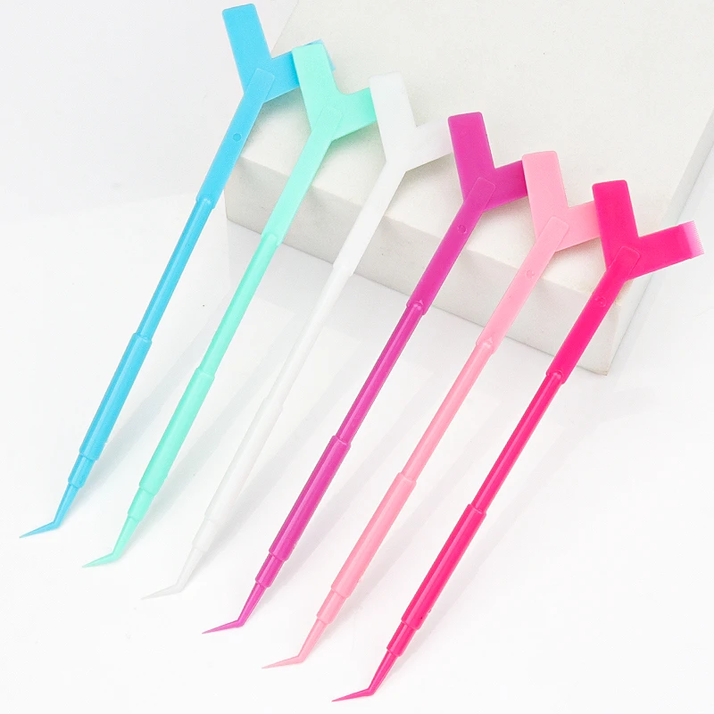 

10Pcs Reuseable Plastic Eyelash Perming Stick Tools Clean Y Shape Comb Lash Lifting Curler Applicator Women Makeup Mascara Brush