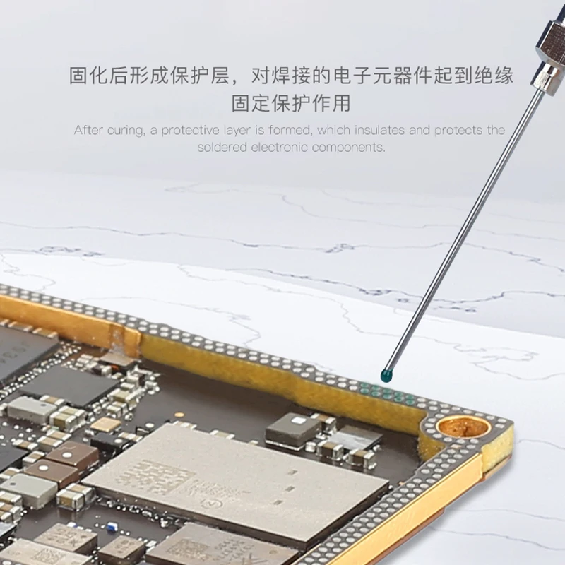 3 Cơ Xanh/Đen UV Mặt Nạ Hàn PCB Sơn Bảo Vệ Đèn UV Chữa Hàn Dán Thông Lượng Tinh Dầu Xanh/Dầu Đen