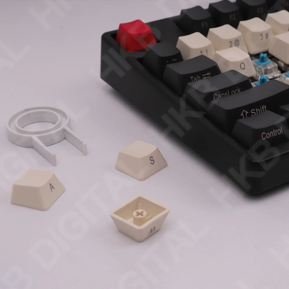 Keycaps per tastiera meccanica colore rosso nero PBT profilo OEM altezza 104 tasti per 60% 80% GK61 SK61 Anne Pro 2