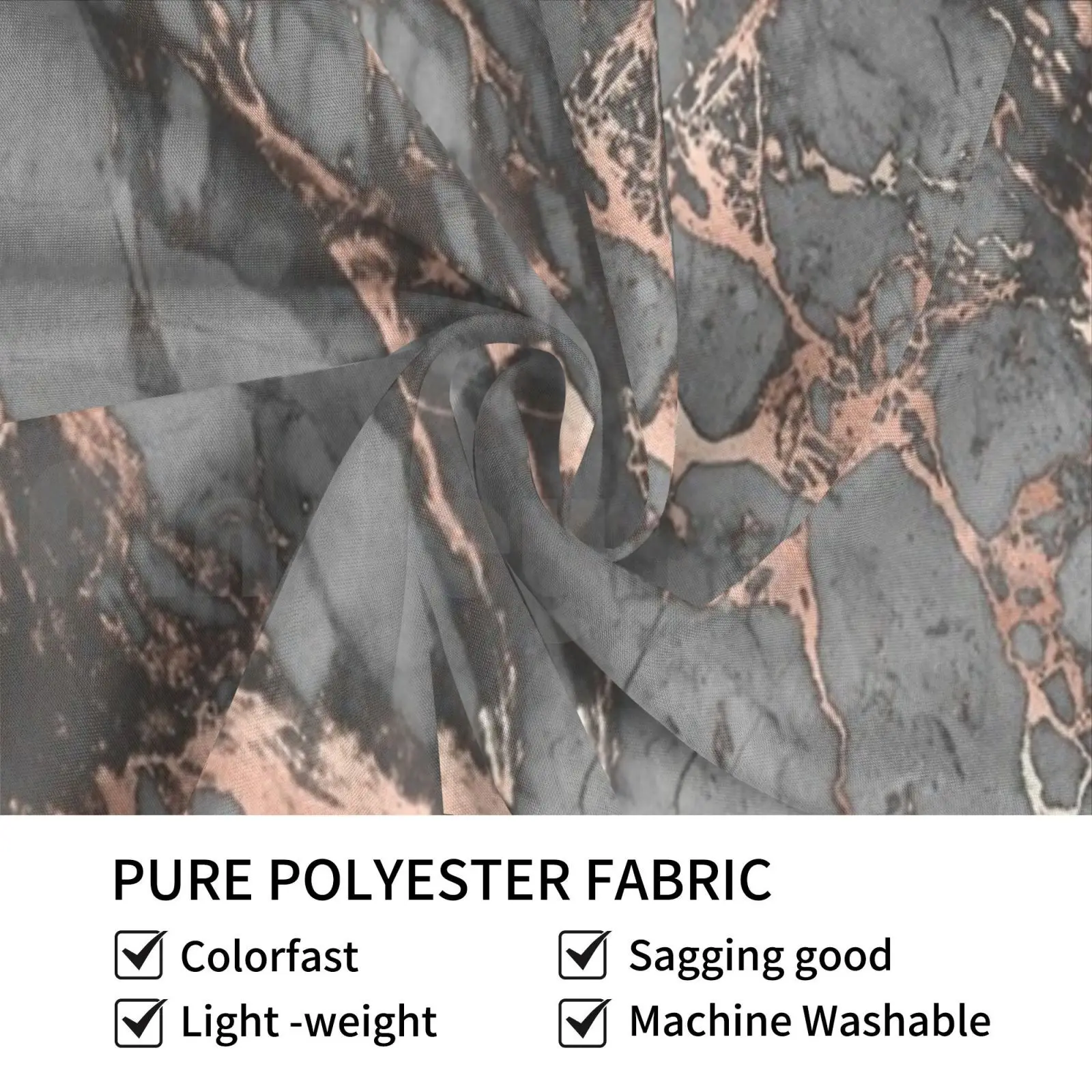 Gray Rose Gold Marble-Ous Tapestry Living Room Bedroom Marble Patterns Pattern Rose Gold Gray Cute Trendy Pretty Gray