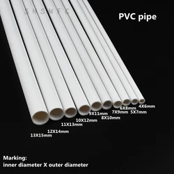 2~10pcs Length 50cm Outer Diameter 6~20mm PVC White Pipe Fish Tank Aquarium Tube Garden Irrigation Watering Fittings