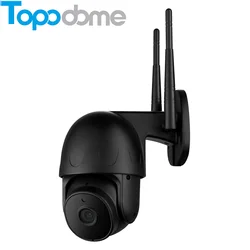 Topodome 1080P 2MP kablosuz WiFi TF kartı Tuya akıllı ev ses interkom gece görüşlü güvenlik su geçirmez Pan Tilt IP kamera