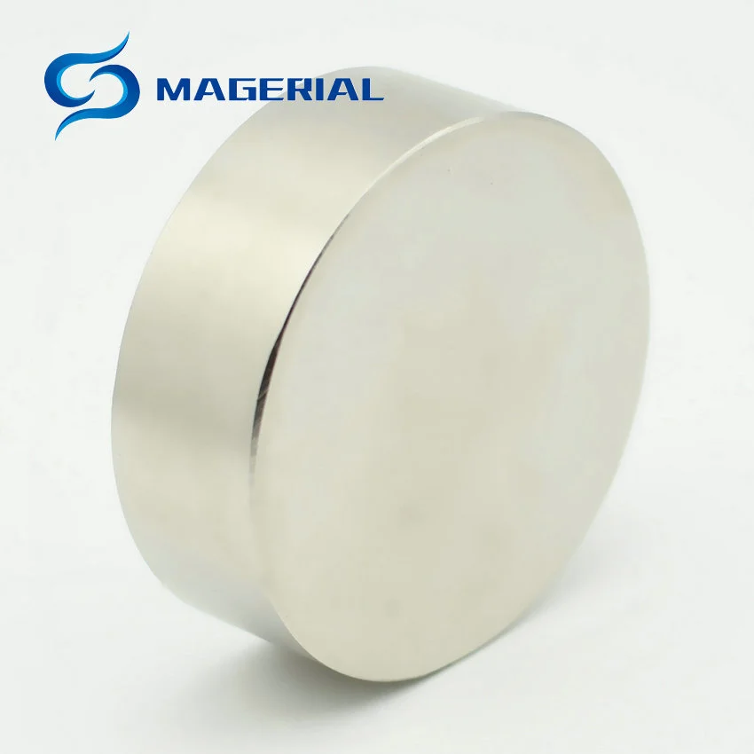 N52 NdFeB Magnet Disc Diameter 60x20 +/-0.1mm 2.36'' Large Super Strong Neodymium Magnetics Axially Magnetized Permanent Neo