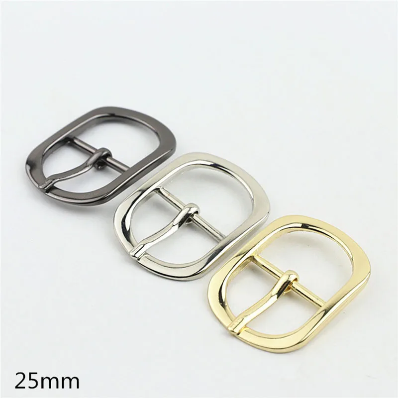 30pcs 12/15/20/25/32/38mm Bag Strap Buckles Metal Belt Pin Buckles Handbag Webbing Clasp DIY Leather Crafts Sewing Accessories