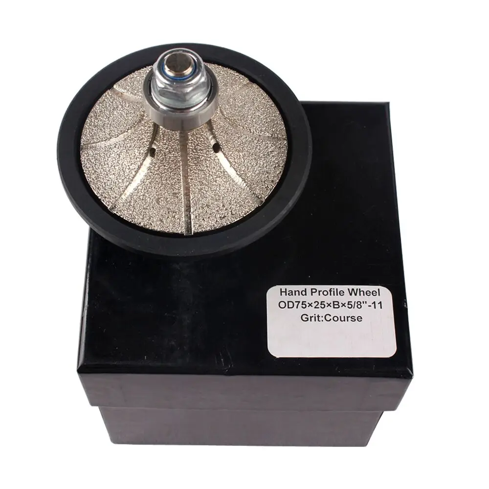Raizi mola a profilo diamantato Demi bullnose per marmo granito 5/10/13/20/25/30mm punte per Router di profilatura brasate sottovuoto