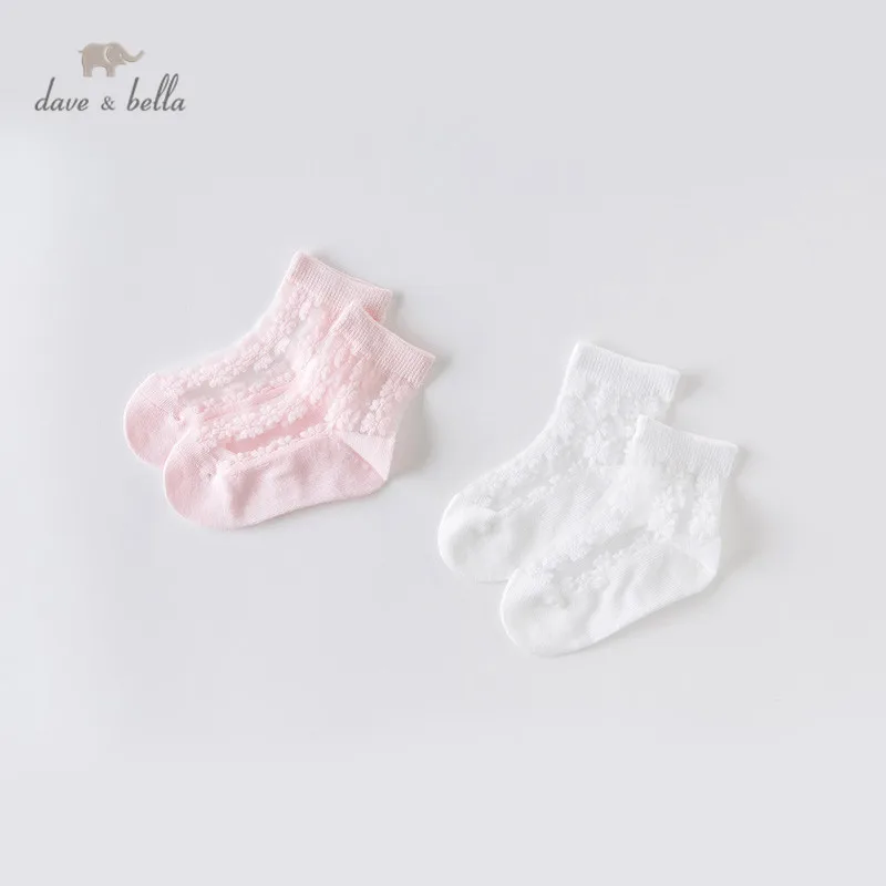 DB13717 dave bella summer baby girls lolita floral socks children lovely socks