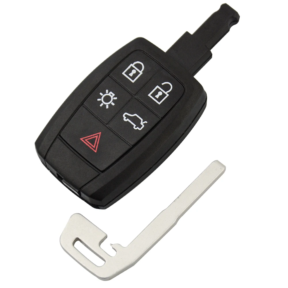 OkeyTech dla Volvo C70 C30 V40 V50 Smart Auto inteligentny klucz samochodowy obudowa na telefon Fob z wkładką pusty klucz przycisk 5