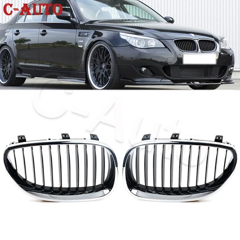 Передняя хромированная решетка радиатора C-Auto для BMW E60 E61 520i 523i 525i 530i 525d 535d 540i 545i 550i 51137027061 51137027062