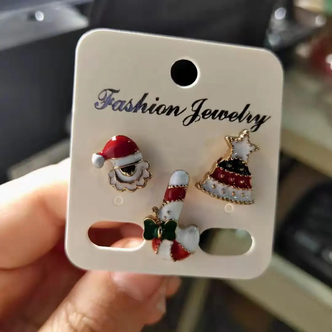 3 teile/satz Weihnachten Geschenk Für Frauen Männer Broschen Emaille Pins Santa Claus Glocke Elch Schneeflocke Weihnachten Baum Brosche Neue Jahr Pin – Detail 9