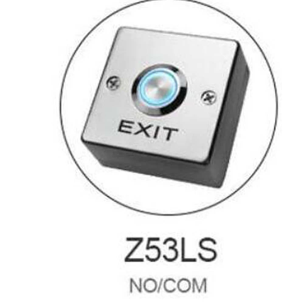 Zinc Alloy Exit Button Push Switch Door Sensor Opener Release For Access Control system