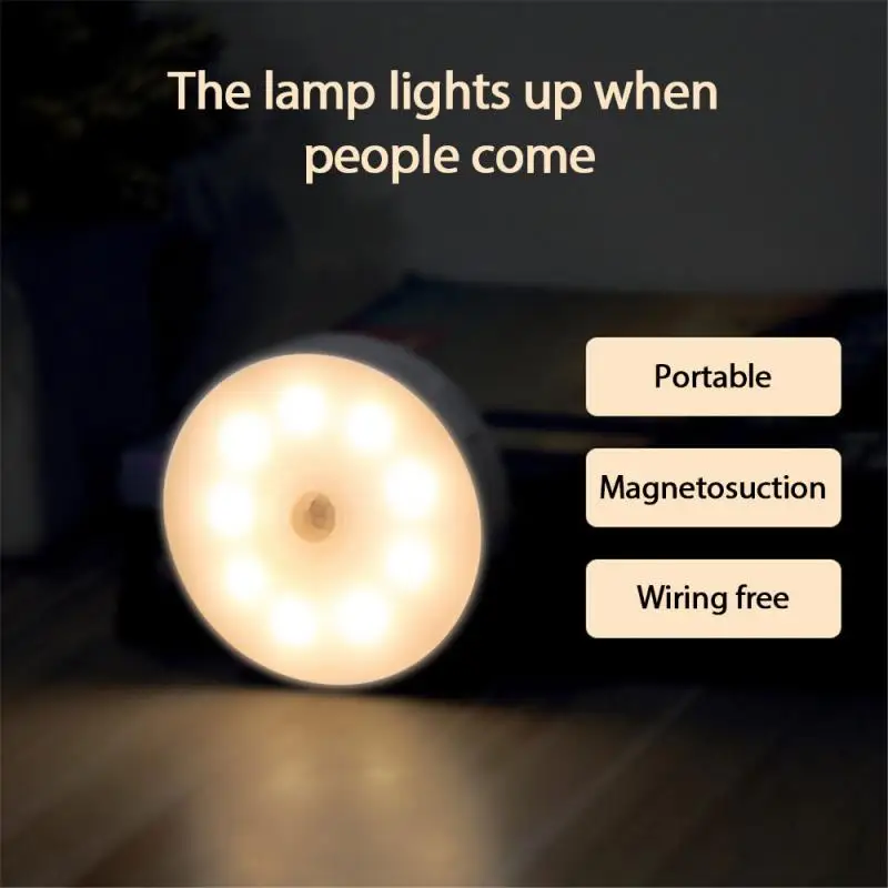 

Magnetic Nightlight Lamp Motion Sensor LED Night Lamp Rechargeable Night Light For Children Kids Baby Room Bedroom Corridor Lamp