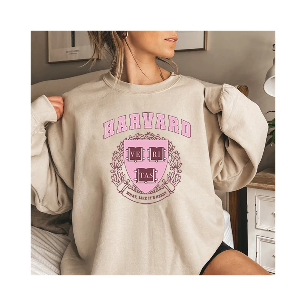 Harvard Legally Blonde Sweatshirt What Like It's Hard Hoodie Elle Woods Vintage Unisex Hoodies Women Crewneck Sweatshirts