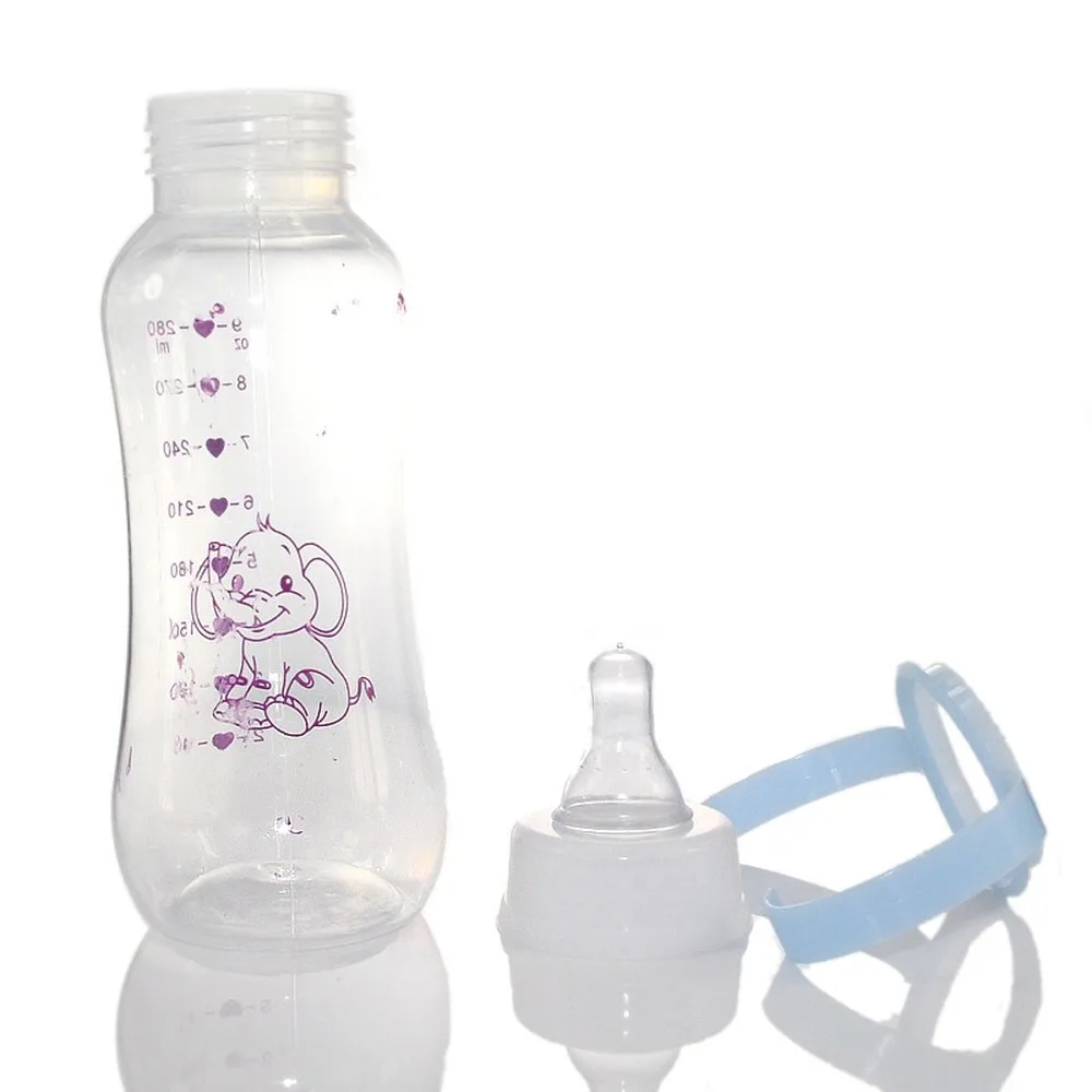 280mL Newborn Infant Baby Boy Girl Standard Caliber PP Feeding Bottle Drinking Water Breast-like Feeling