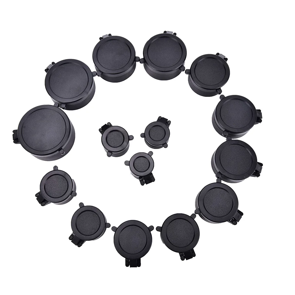 1PCS 25.4mm to 64mm Rifle Scope Quick Flip up Cap Lens Cover Spring Protection Caliber Eye Protect Objective Cap