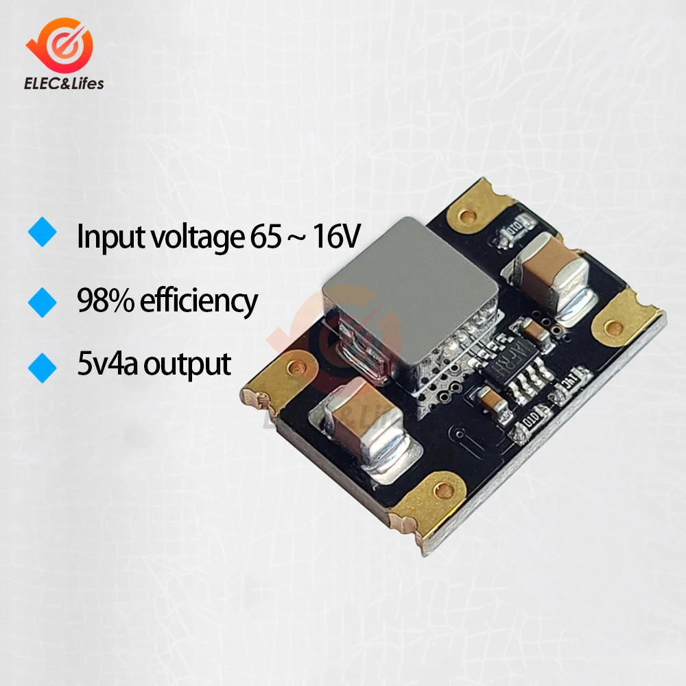 4A Mini DC-DC Buck Step Down Converter Board Module 7V-16V to 5V DC DC Voltage Regulator PCB Board Power Buck Module