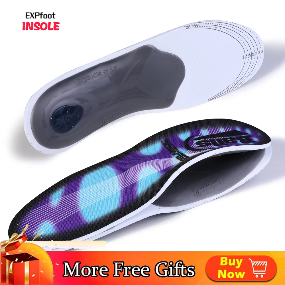 EXPfoot Orthotic Insole Arch Support Flatfoot Orthopedic for Feet Ease Pressure Of Air Plantar Fasciitis Cushion Padding Inserts