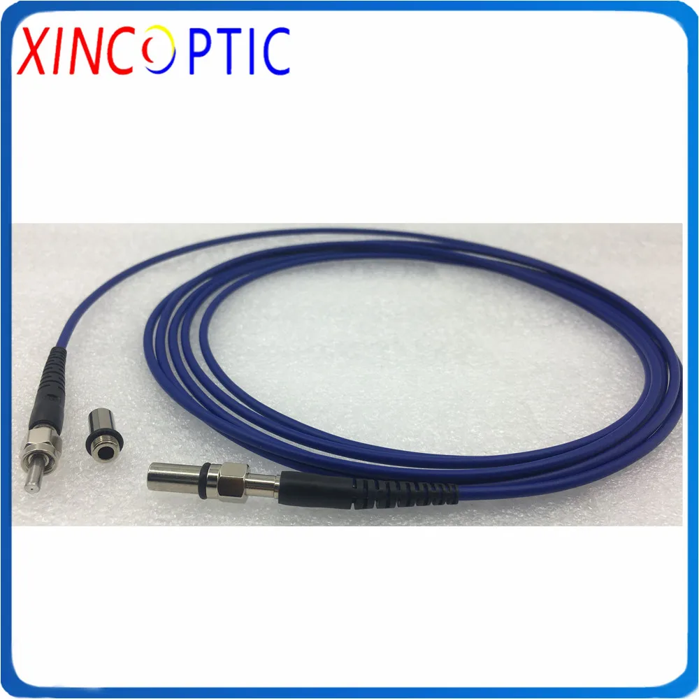 SMA905-SMA905 Silica Metal Ferrule MM SX 100/200/300/400/500/600/800um,400-2500nm,0.22NA,3.0mm 1M Armored Fiber Optic Patch Cord