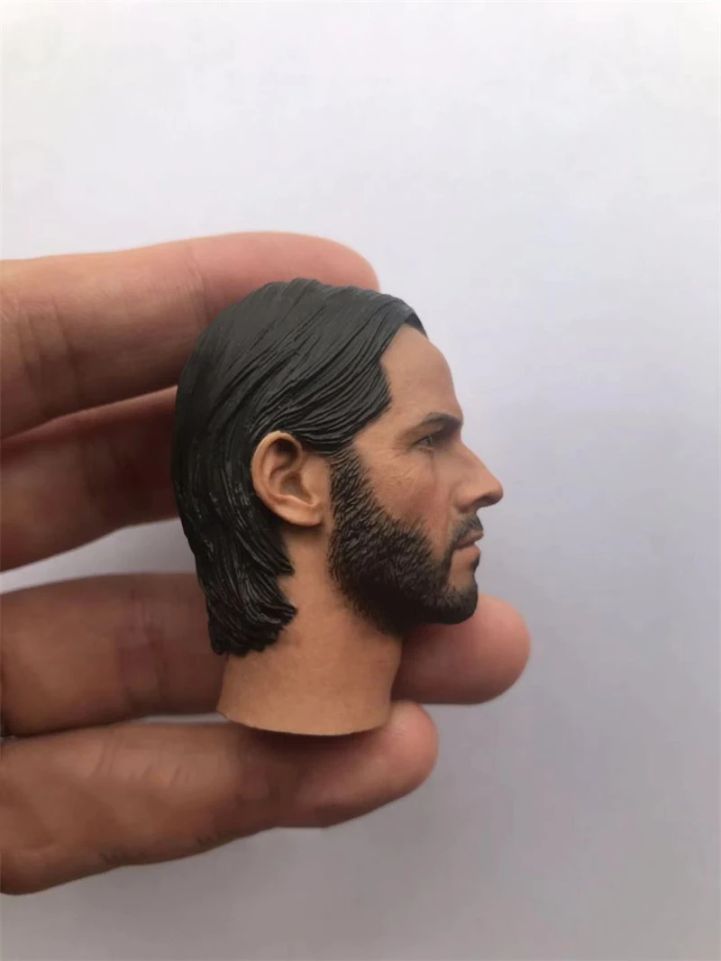 In Voorraad Te Koop 1/6e Snelle Jacht Versie 1.0 Keanu Reeves Mannelijke Hoofd Sculptuur Voor Gebruikelijke 12 inch Pop Action Figure