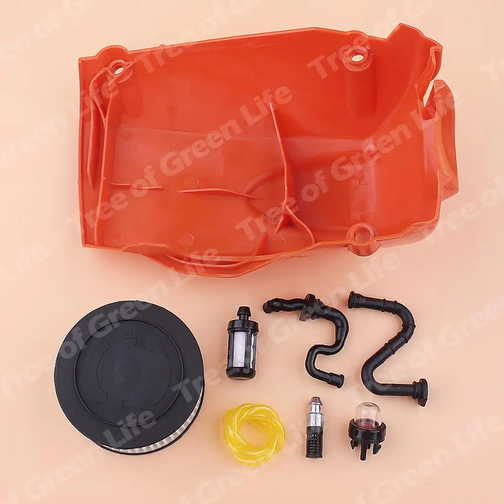 Top Cylinder Air Filter Cover Shroud For Stihl MS251 MS 251 Fuel Oil Filter Line Primer Bulb Chainsaw 1143 080 1601