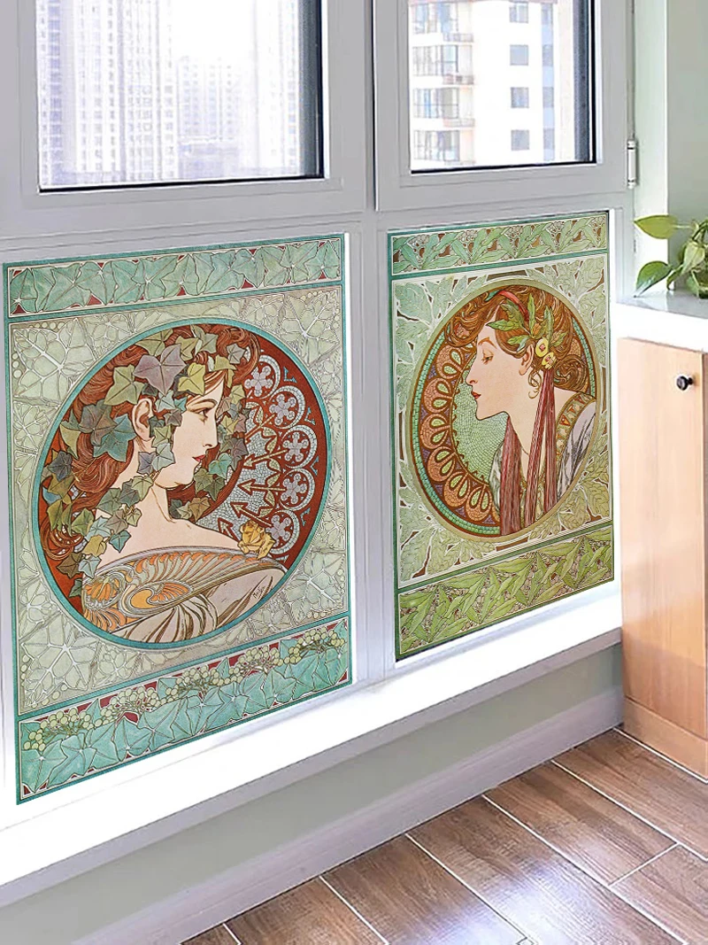 Custom Size Glass Window Film Static Cling Frosted Glass Films Foil Stickers Waterproof For Bathroom Kitchen Door Mucha Poster