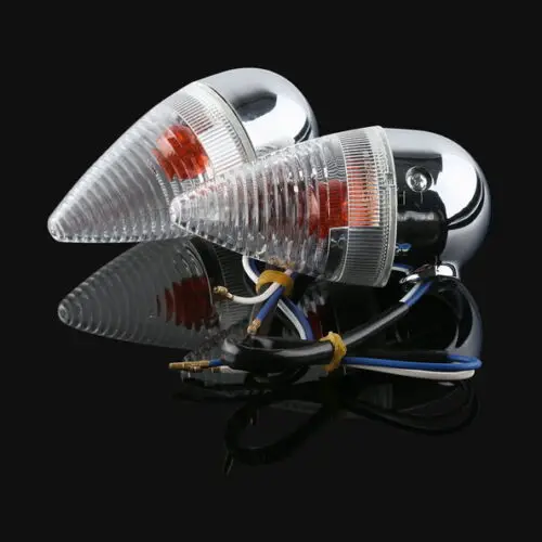 Motorcycle Front Rear Bullet Turn Signal Indicator light Lamp For YAMAHA XV1900 2006-2013 07 08 09 10 11 12 New Clear