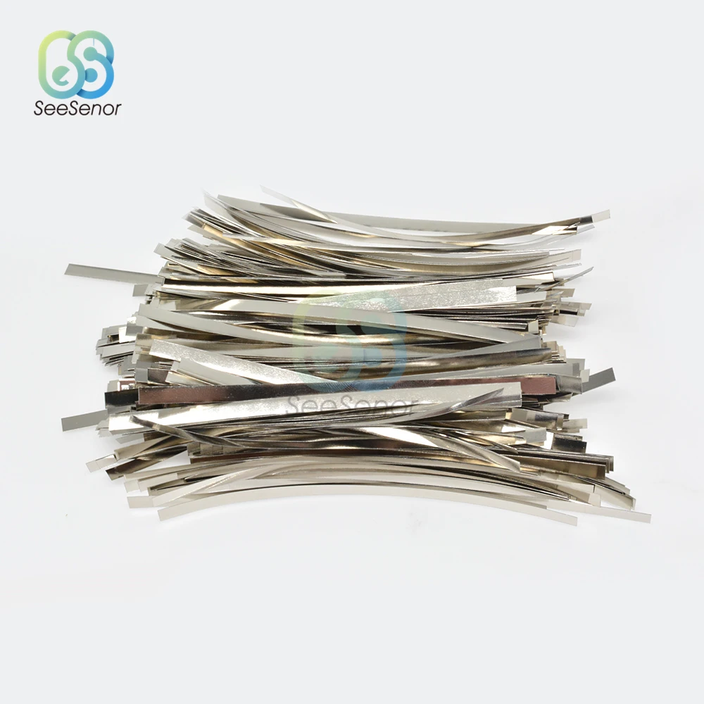 1 Pack 18650 Li-ion Battery Nickel Sheet Plate Nickel Plated Steel Belt Strip Connector for Spot Welding Machine Battery Welders