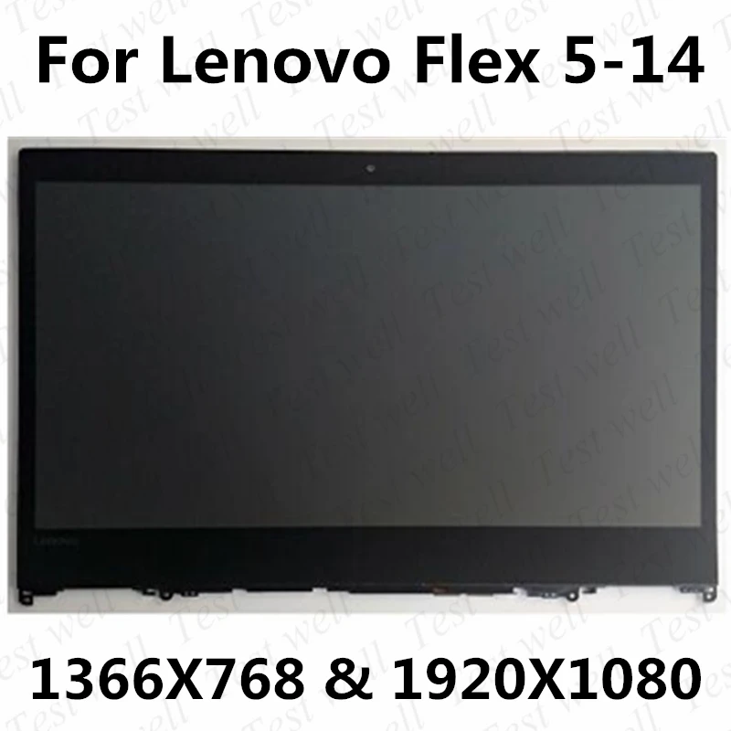 14" FHD 1920X1080 IPS LED LCD Touch Screen Digitizer+Bezel Assembly For Lenovo ideapad Flex 5-14 5-1470 5 1470 80XA 81C9