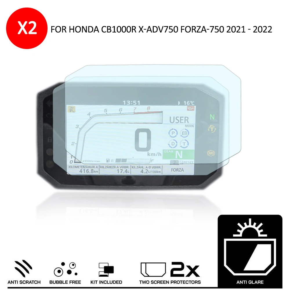 

2021 2022 For Honda CB1000R X-ADV X ADV 750 For Forza 750 Motorcycle Scratch Cluster Screen Dashboard Protection Instrument Film