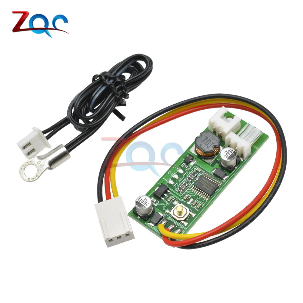 DC 12V Temperature Controller Denoised Speed Controller ON/OFF for PC Fan/Alarm Board Module With wired cable