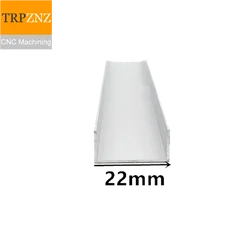 U-shape Aluminum, Outer width 22mm, length 50cm,aluminum alloy glass covered edge strip