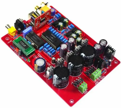 HIFI TDA1541 fiber coaxial decoding board (including USB) Optical fiber coaxial USB decoder board