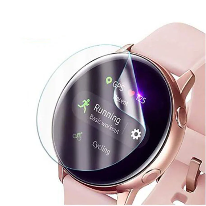 Film de protection souple en TPU, 5 pièces, pour Samsung Galaxy Watch Active 2 40mm/44mm, protection d'écran complète